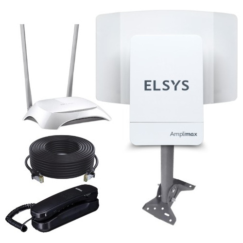 Kit Modem Elsys Amplimax - Internet Rural Todo Incluido