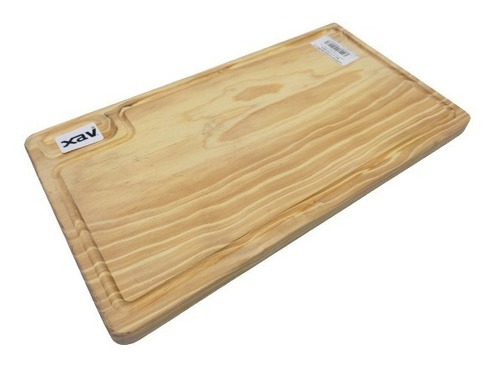 Tabla Parrilla Madera Porta Salsa 40x22x2cm Incor 5491 Xavi