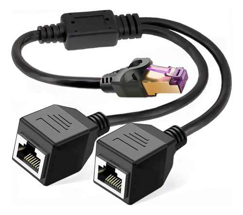 Cable Adaptador Divisor De Red Rj45, Rj45 1 Macho A 2 Hembra