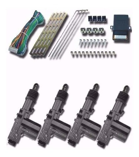 Imagen 3 de 8 de Kit Cierre Centralizado Auto Universal 4 Puertas Completo