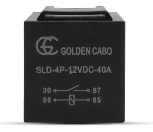 Rele Auxiliar Automotivo 4 Pinos 12v 40a Mais Plug Soquete
