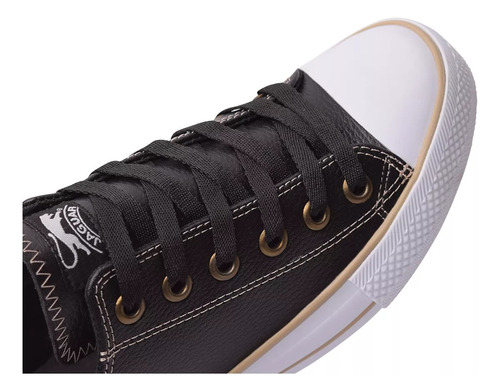 Zapatilla Vinilico Dama Jaguar Urbano Moda Negro #8079