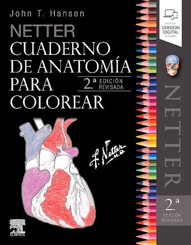 Imagen 1 de 2 de Netter. Cuaderno De Anatomía Para Colorear 2ed Original