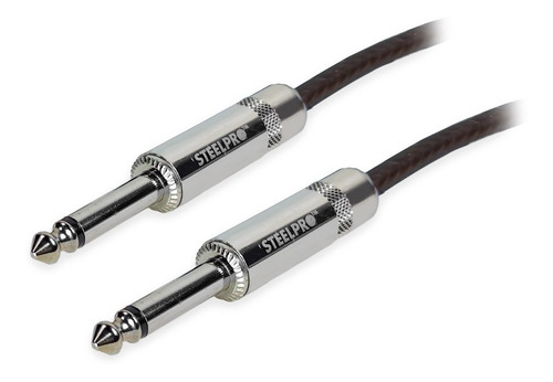 Imagen 4 de 5 de Cable Para Guitarra Profesional 10m Plug6.3-plug6.3 Steelpro