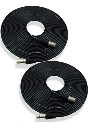 Cable De Micrófono Xlr - 50 Pies - 2 Unidades