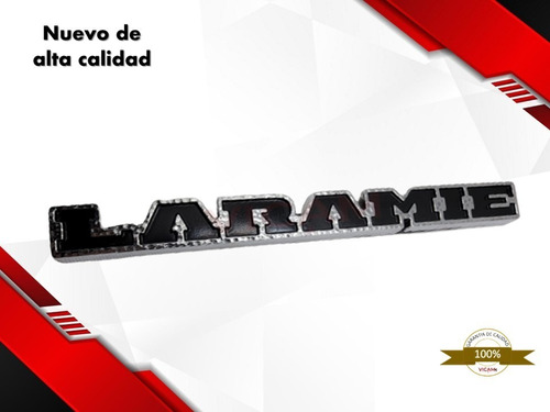 Emblema Para Cajuela Dodge Ram Laramie 19-21 Negro/crom