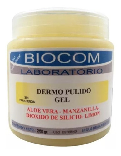 Biocom Dermopulido Limpieza Gel Limon Aloe Manzanilla Tipo De Piel Todo Tipo De Piel