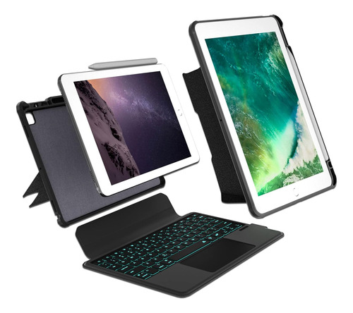 Baaaq Funda Con Teclado Para iPad 97 Para iPad De 6ª De De