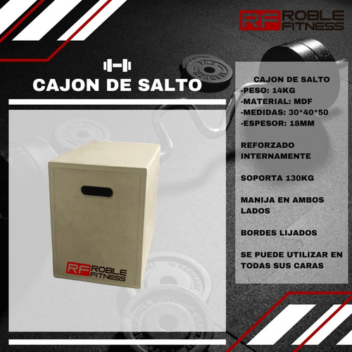 Imagen 4 de 9 de Cajon De Salto Reforzado Fitness 3 Alturas 30x40x50