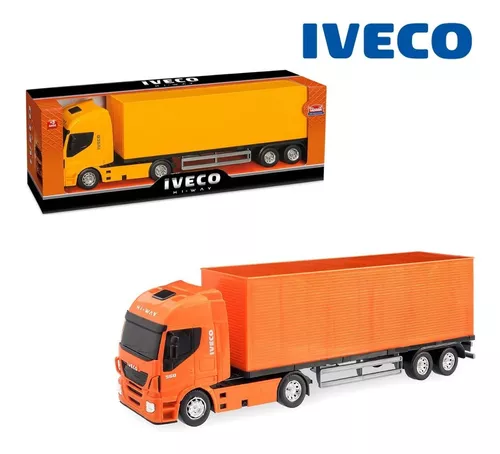 Caminhão De Brinquedo Carreta Báu Iveco Hi Way Usual 339