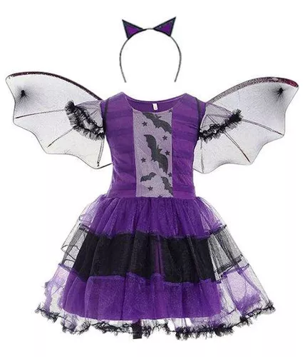 Fantasia Vampirinha Halloween Vestido Vampira Infantil