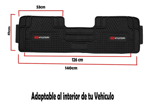 Imagen 4 de 4 de Pisos Jebe Pvc Grueso Hyundai Grand I10, I20, I30, Atos