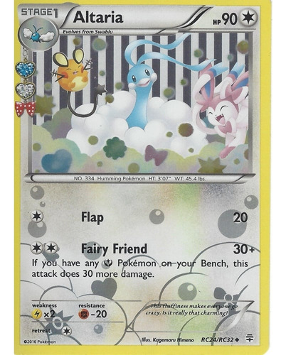 Cartas Pokemon Altaria Holo Radiant Collection