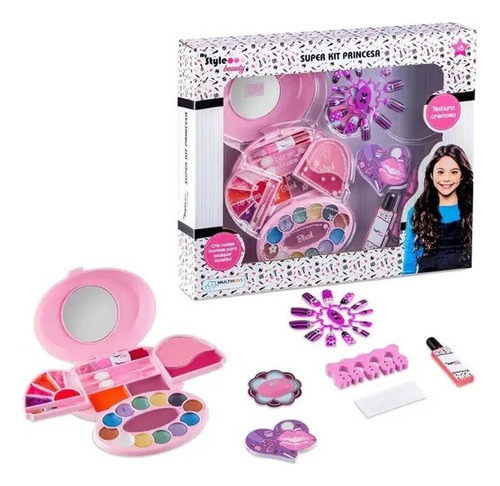 Estojo De Maquiagem Infantil My Style Beauty Kit Princesa