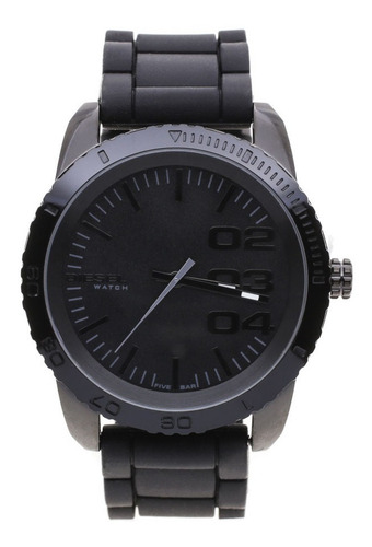 Reloj Diesel Hombre 6502 - Acero Y Caucho Wr 50 Mt Negro