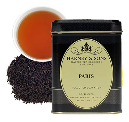 Harney & Sons, Té Negro, Sabor París, Frutal Limón Bergamota