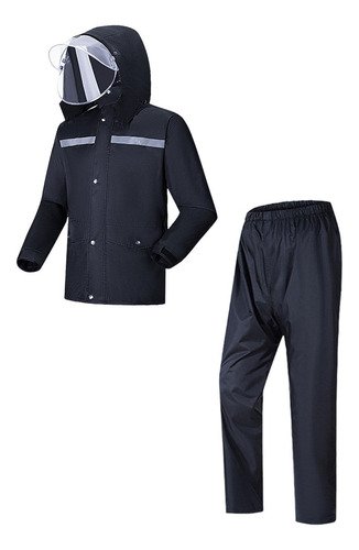 Traje De Lluvia Con Puños Ajustables, Impermeable Con