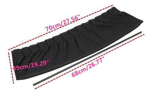 Imagen 9 de 10 de 2pcs 70x49 Ajustable Vip Cortina De Ventana De Coche Parasol