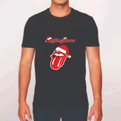  Camiseta Rock Rolling Stones Navidad