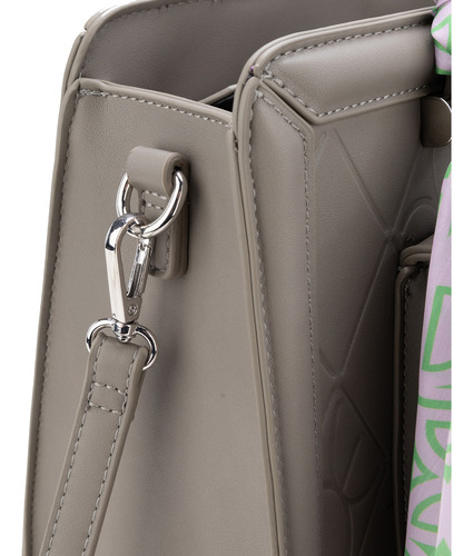 Bolsa Satchel Cloe Anahila Mediano Color Gris