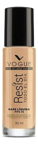 Base De Maquillaje Vogue Resist Todo El Día Tono Natural 30Ml