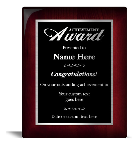 A Logros Personalizados, 8 X 10, Placa Personalizada Ne...