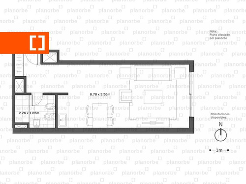 Venta De Apartamento Obra Construcción Monoambiente En Pocitos, Via 21 Unidad 305