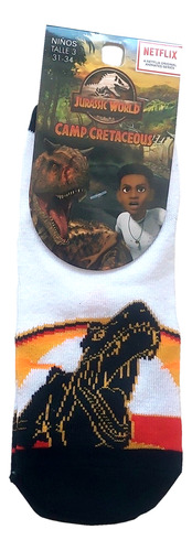 Medias Jurassic Word Niño Soquetes Disney Original