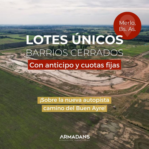 Lote Terreno En Venta Barrio Cerrado Dionisio Zona Oeste Financiado
