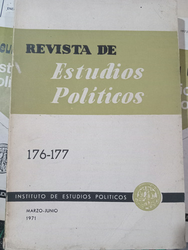Revista De Estudios Políticos X 9 Fraga Iribarne Schimitt (Usado)