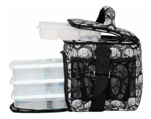 Bolsa Térmica Fitness Marmita Caveira Lancheira Academia