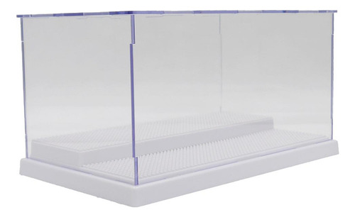 Caja De Almacenamiento Transparente Vítrina De Blanco