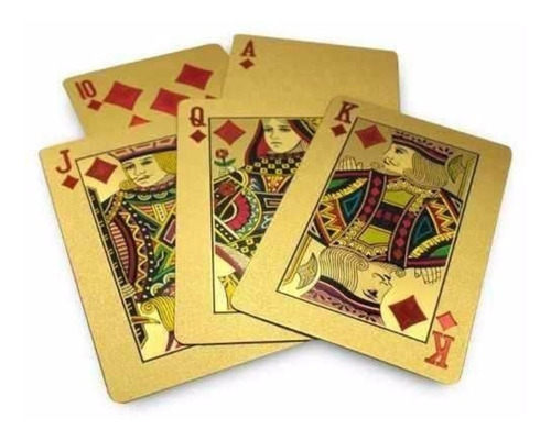 Cartas Remis Baraja Doradas Plateadas Poker Durable Flexible