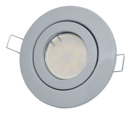 Pack X10 Spot Led Embutir Circular Plastico + Dicro 7w Led