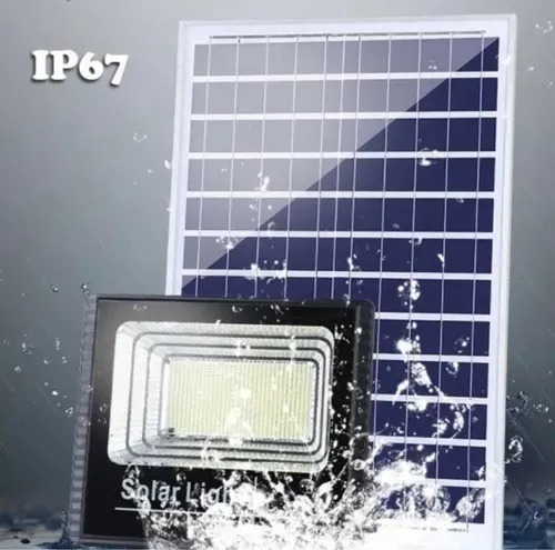 Foco Solar 300w 132 Leds Uso Ext E Int Panel Solar+control