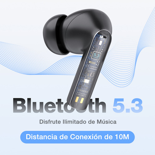 Audífonos In-ear Inalámbricos Bluetooth 1hora Aut206 Negro