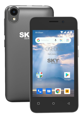 Celular Libre Dual Sim Sky P4 Cámara Fm Gtia Gris 3cts