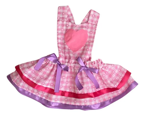 comprar Roupinha De São João Para Mesversario De Chita Menina Luxo