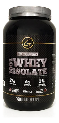 100% Whey Isolate Gold Nutrition 2lb Helado De Chocolate