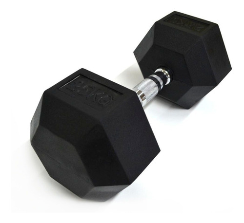 Mancuerna Encauchetada 25 Kg  Hexagonal Sportfitness 