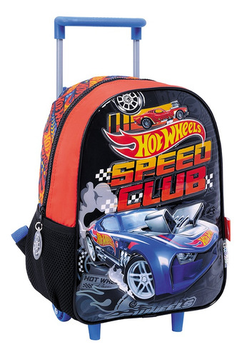 Mochila Hot Wheels Con Carro Jardin 12p Original 76101