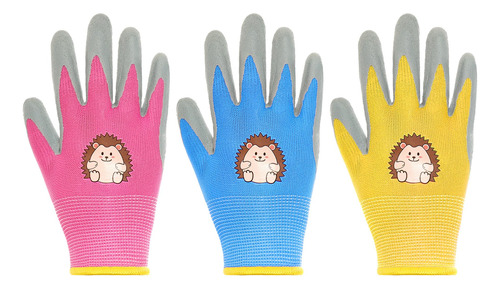 Hmxpls 3 Pares De Guantes De Jardineria Para Ninos, Guantes 