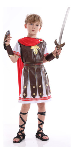 Funivals Roman Gladiator Costume Kids,spar B09wxr5tnb_030424