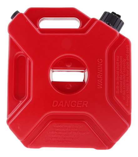 5l Rojo Portátil Jerry Can Gas Plástico Tanque De Gasolina