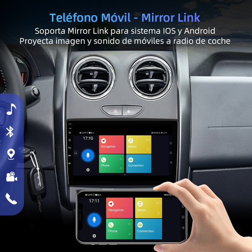 C-j Estéreo 1+32g Para Renault Captur Duster Logan Cámara