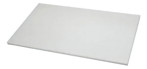 Tábua/placa P/ Corte Carne 100 X 40 Cm X 08 Mm Cor Branco Lisa