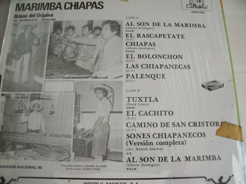 Lp Marimba Chiapas Brisas Del Grijalva (Usado)