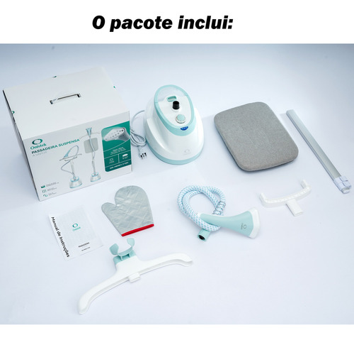 Passadeira A Vapor Vertical Com Suporte E Mangueira 110/220v
