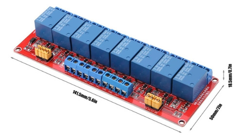 Modulo 8 Relevador Relay 24v Compatible Pic Plc Arduino