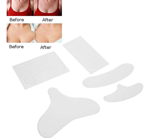 Pegatina Antiarrugas De Silicona De 17 Piezas, Almohadillas